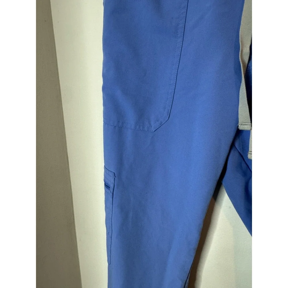 Figs Scrub‎ Pants Mens Large Blue Technical Collection TM3001 Cargo Pockets